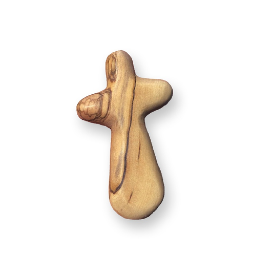 Olivewood Palm Cross, 10.5cm Comfort Cross