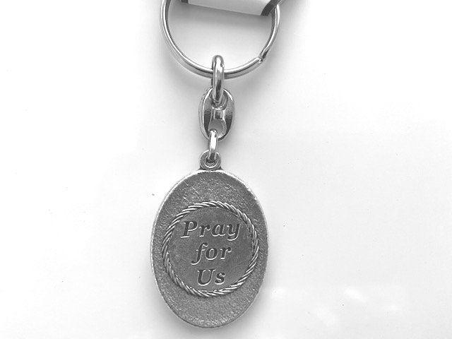 St Michael Keyring, St Michael Keychain, Religious gifts, Auto Mobil accessories, Cross jewelry, Saints and lucky Charm, St Michael Arcangel