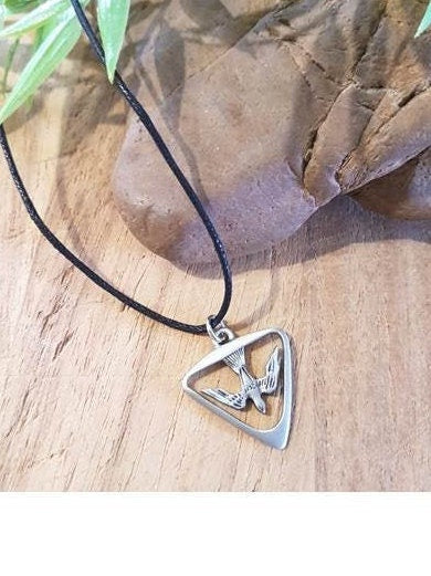 Holy Spirit Pewter Medal on Adjustable black cord,Gifts for Confirmation, Men's Religious Necklace, Christian Gifts for youth and adult