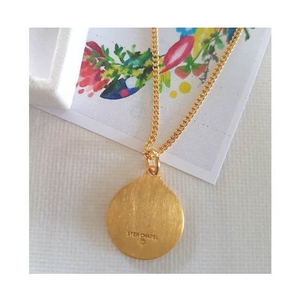 St Michael Gold on Sterling Silver Necklace,Saint Michael Arcangel Medal for Kids and Adults,Gold Overlay Catholic Medals,St Michael Pendant