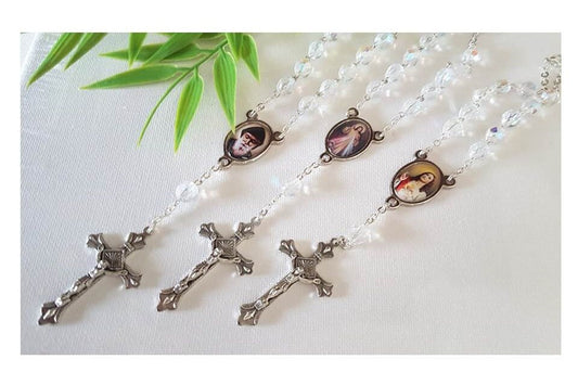 St Charbel Car Rosary/Divine Mercy Auto Rosary/Sacred Heart Of Jesus Car Rosary/One Decade Rosary for Car/Rosary to hang on Vehicle