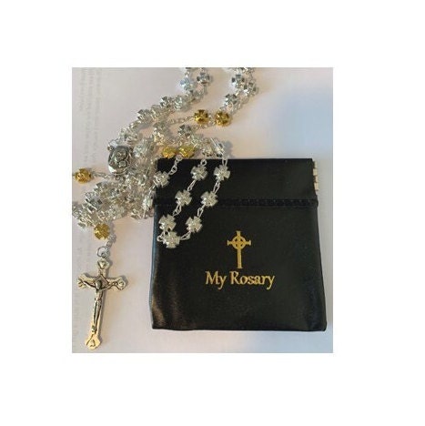 Rosary Pouch Magnetic Seal, Clip On Rosary Case, Rosary Wallet