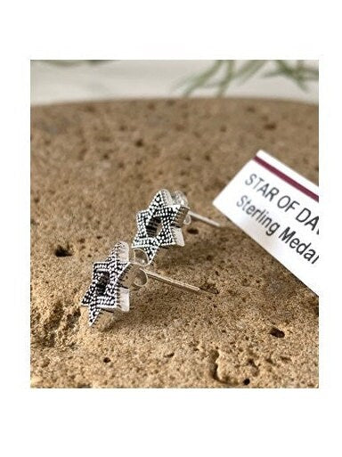 Sterling Silver Star Of David Stud,Star Of David Sterling Earring, Small Star Earring Stud, Judaica Jewelry, Orthodox Ladies Gift
