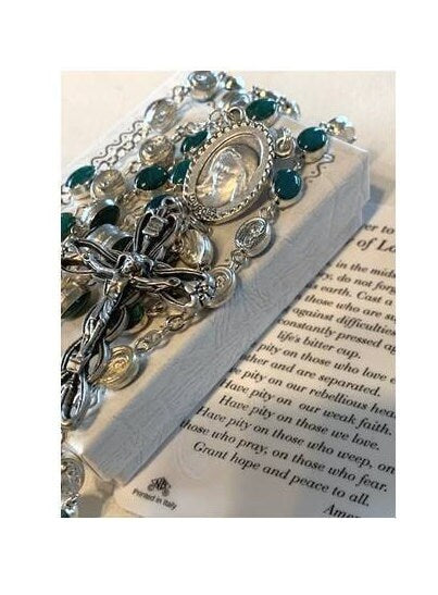 Our Lady of Lourdes Rosary,Our Lady of the Rosary,Mercy and Hope Prayer Beads, Apparition of Virgin Mary,Prayer for Miraculous Healing
