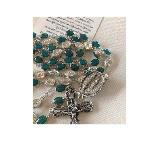 Our Lady of Lourdes Rosary,Our Lady of the Rosary,Mercy and Hope Prayer Beads, Apparition of Virgin Mary,Prayer for Miraculous Healing