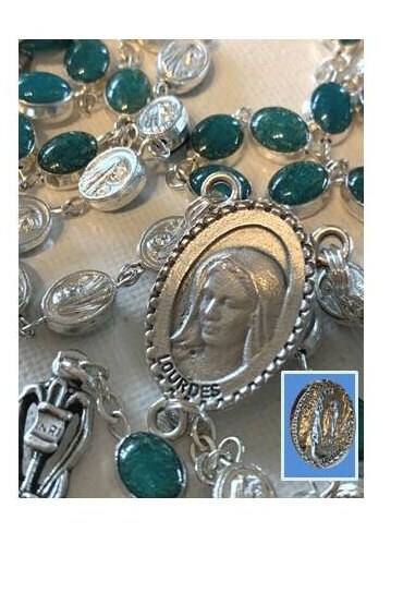 Our Lady of Lourdes Rosary,Our Lady of the Rosary,Mercy and Hope Prayer Beads, Apparition of Virgin Mary,Prayer for Miraculous Healing