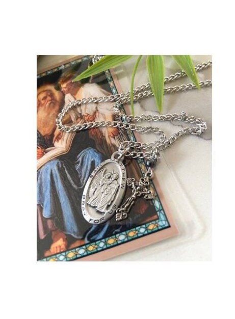 St Matthew Saint Medal, Patron Saint Medal for Boys, Confirmation Gifts, Saint for Bank Workers and Accountants, The twelve Apostle,