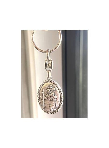 St Christopher Keychain, keyring, Religious Keychain, Crosses, Saints ,