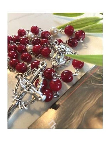 Chaplet of Precious Blood 1, Precious Blood Of Jesus Chaplet Rosary, How to Pray The Chaplet, Easter Gifts, Holy Rosary of Jesus,