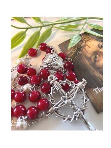 Chaplet of Precious Blood 1, Precious Blood Of Jesus Chaplet Rosary, How to Pray The Chaplet, Easter Gifts, Holy Rosary of Jesus,
