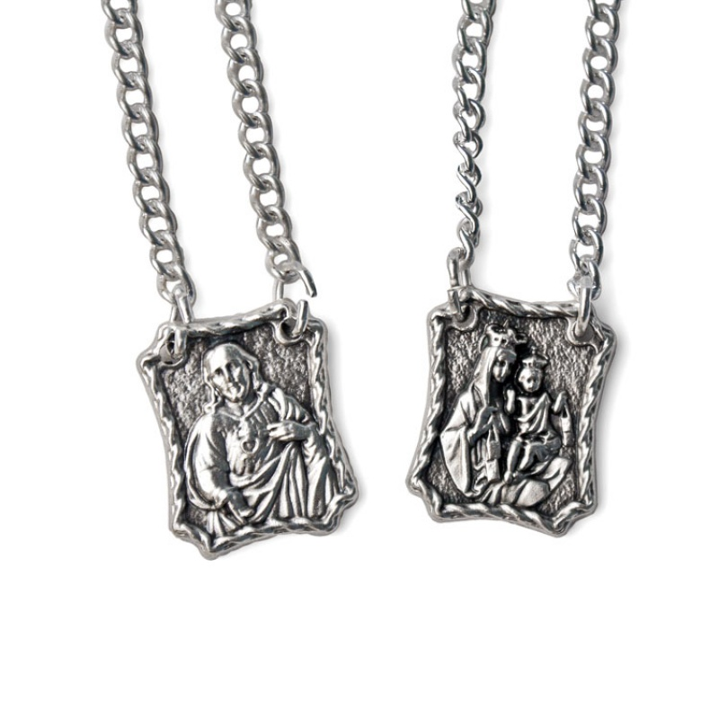 Scapular Sacred Heart Metal