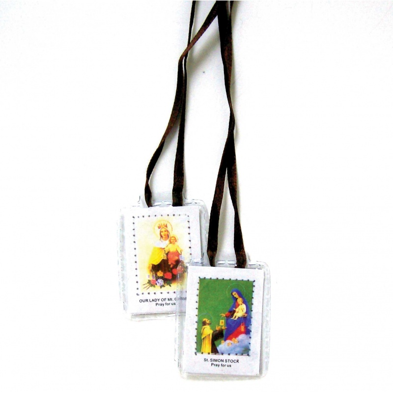 Laminated St Simon Stock Scapular 3 sets per pack (Copy)