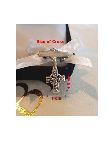 Baby Sterling Pin, Children Sterling Silver Cross, Celtic Cross Lapel Pin, Celtic Cross Necklace, Baptism Jewellery, Christening Gift