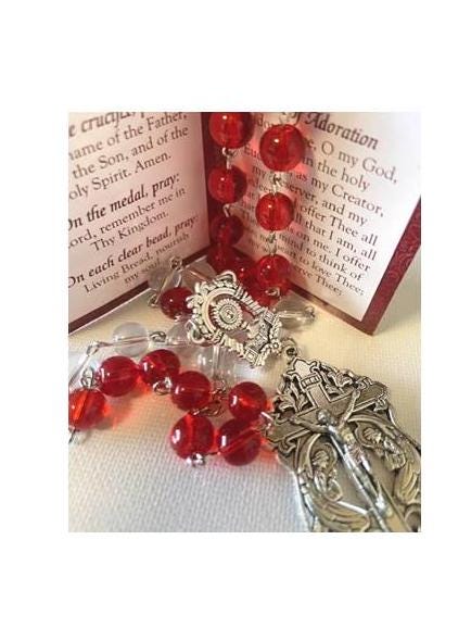 Chaplet of Eucharistic Adoration with How to Pray The Chaplet, Eucharistic Adoration Rosary with Prayer Card, Private  Reading Chaplet