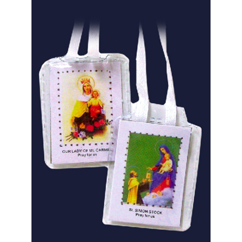 Laminated St Simon Stock Scapular 3 sets per pack